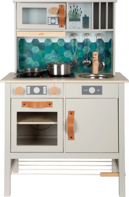 wooden kids' kitchen Tasty grey