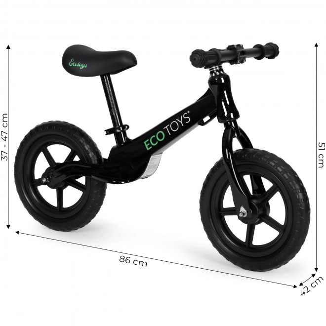 Kinderloopfiets ECOTOYS zwart