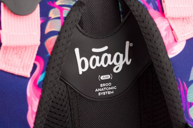BAAGL Schoolrugzak Flamingo