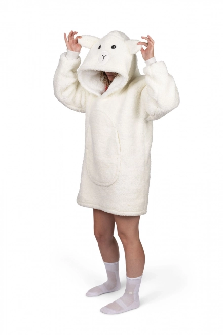 Warme hoodie deken met capuchon 'Ovečka' voor tieners en volwassenen
