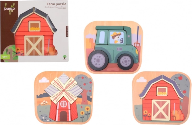 Jouéco Wooden Farm Puzzle