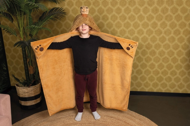 Warme Decke mit Kapuze Kamel von Cozy Noxxiez