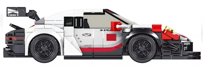 349st Set van sportwagenblokjes. Wit