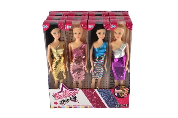 Pop veranderende jurk plastic 28cm  stevige body