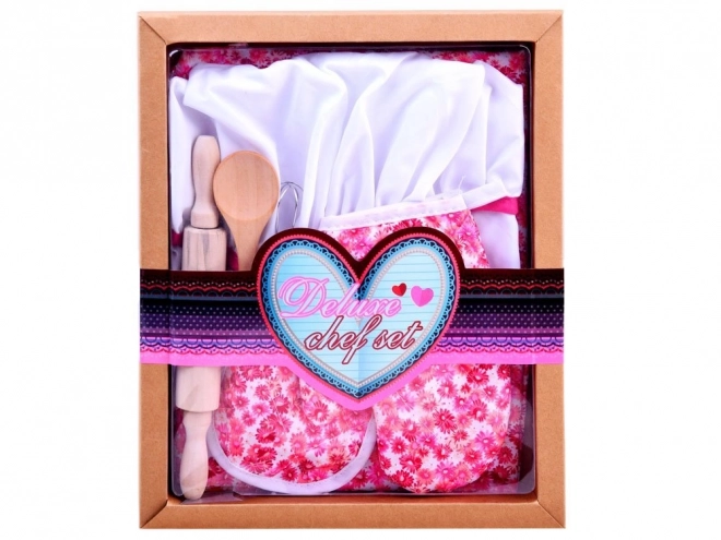Kinderkochset mit Blumenmuster