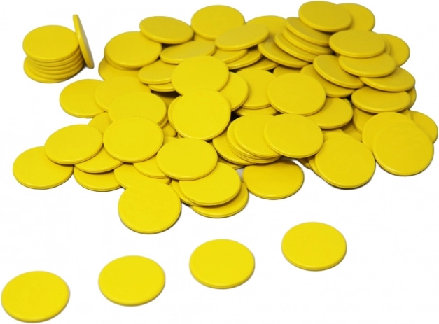 Jetons Wissner jaunes set de 100 pcs