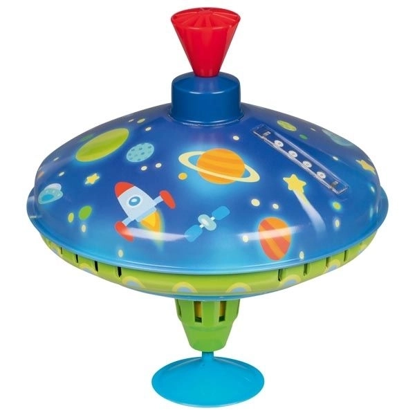 Spelende ruimteeend met licht