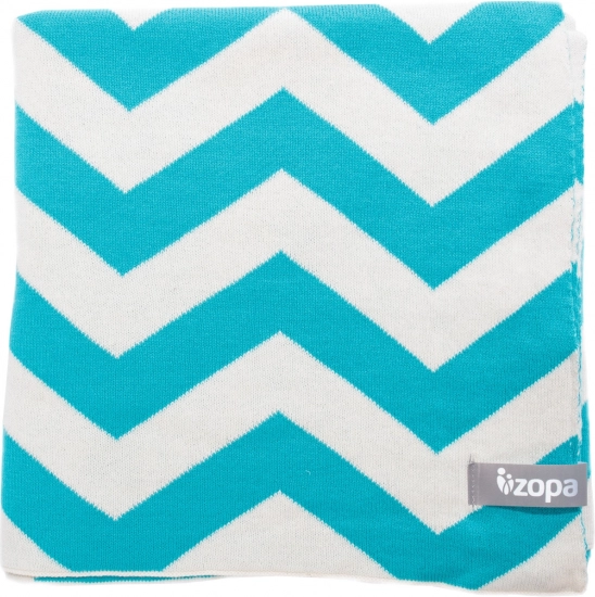 Kinderdeken ZigZag mint