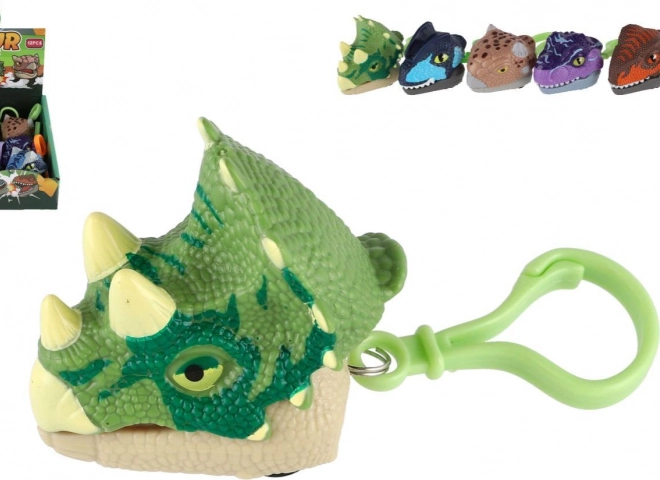 Porte-clés dinosaure avec moteur à inertie 6 cm