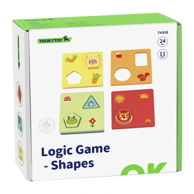 Puzzle Montessori formes et couleurs avec animaux