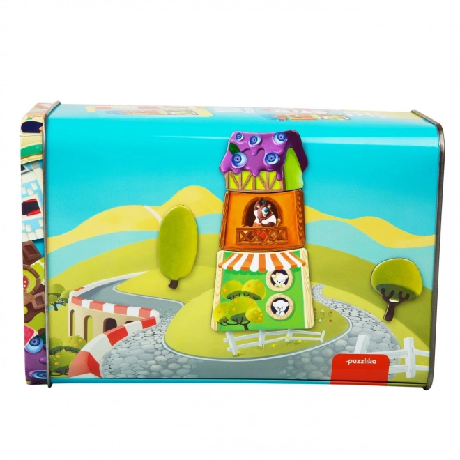 Magnetisch spel Huisjes voor kinderen