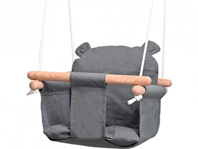 Wooden Baby Swing with Bucket Seat