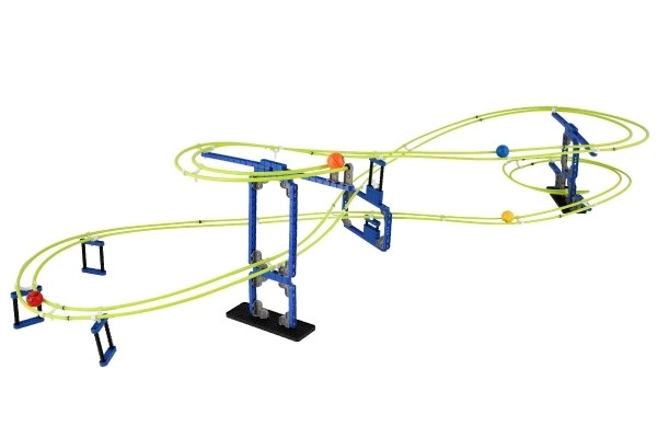 Knikkerrace spacerail plastic 220st in doos 39x28x7cm