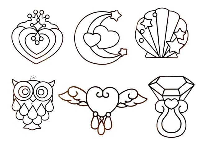 Six creative designs to color