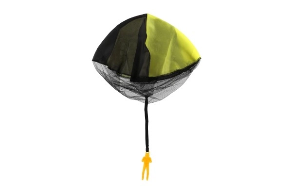 Parachutist figuur met vliegende parachute