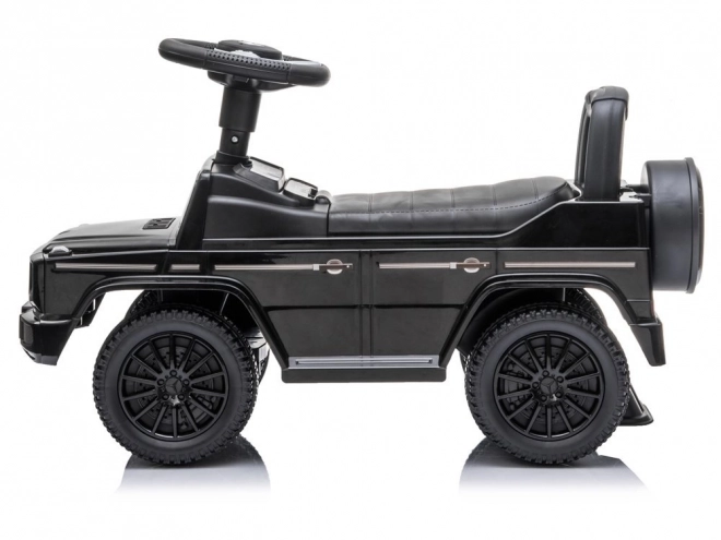 Loopauto Mercedes G-Klasse zwart met claxon en motorgeluid