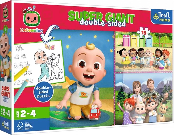 Puzzle Große Tiny 15 Stücke - Cocomelon Fröhlicher Tag mit Freunden