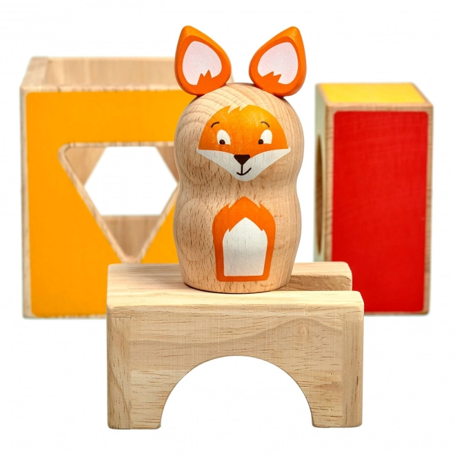 Lucy & Leo Slimme vos - houten spel met modellen