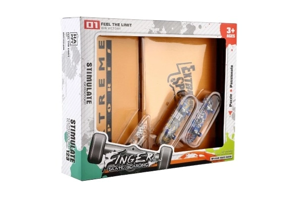 Vingertje schroefbare skateboards met ramp