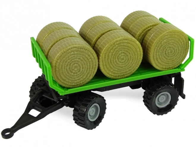 Tractor met aanhangwagen Bal pakken Geluid Groen