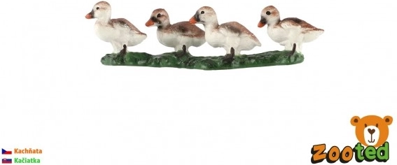 Eendenkuikens tamme eend Zooted plastic 8 cm in zakje