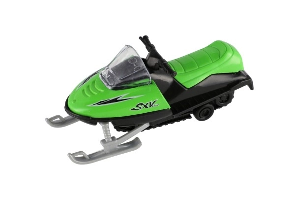 Toy snow scooter metal/plastic 13 cm, wind-up, 6 colors