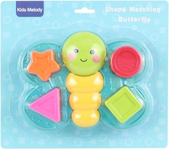 Steckpuzzle Schmetterling – Plastikspielzeug für Kinder ab 18 Monaten