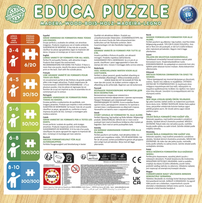 Houten puzzel De Leeuwenkoning en Bambi van Educa