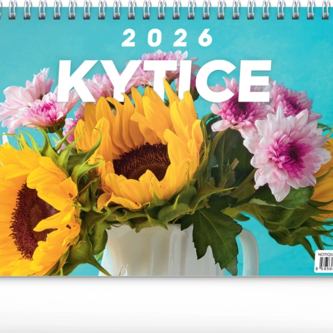 Desktop Calendar Bouquet 2026