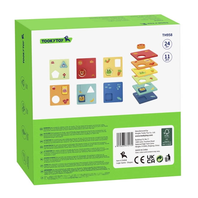 Puzzle Montessori formes et couleurs avec animaux