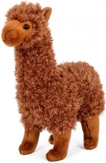 Pluchen Lama Alpaca 30 cm Bruin