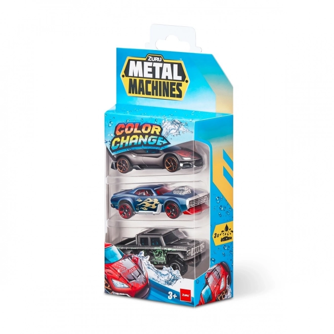 ZURU Metal Machines - Verpakking van 3 kleurveranderende autootjes
