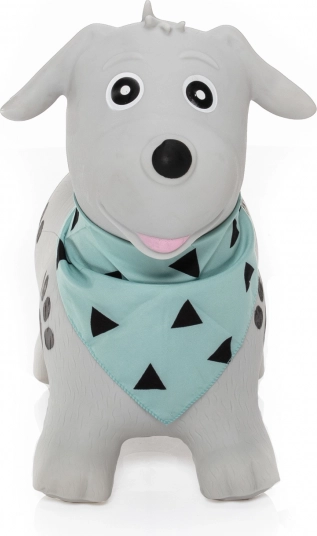 Opblaasbaar springdier hond Skippy – grijs
