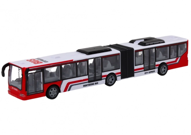 RC op afstand bestuurde stadsbus rood/wit