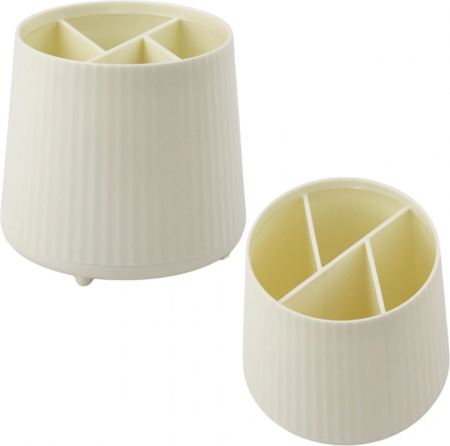 Multifunctionele organizer voor cosmetica en kantoorbenodigdheden beige