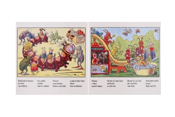 Boek leporello Kevertjes op de kermis 15,5x15cm 24m+