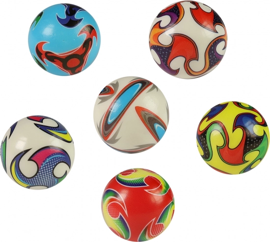 Kleurige foam bal 6 cm