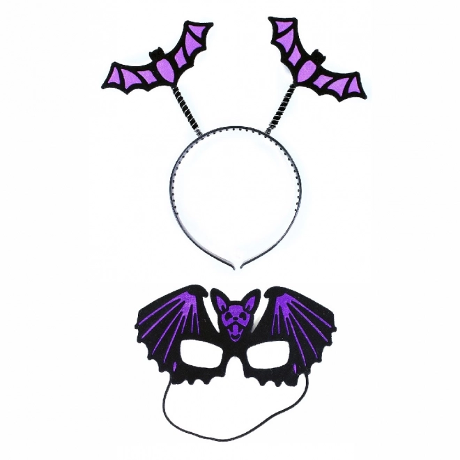 Kopfschmuck mit Fledermaus-Maske zu Halloween
