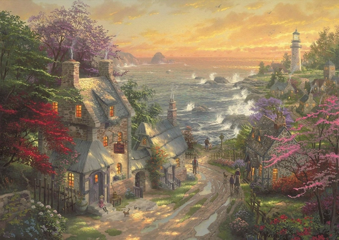Puzzle Phare de Village 3000 pièces