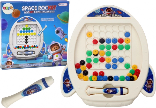 Magnetic Board Rocket Ship for Kids