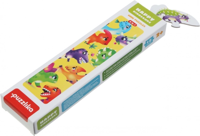 Puzzlika Dinosaurussen - Puzzel 8 dieren, 16 stukjes