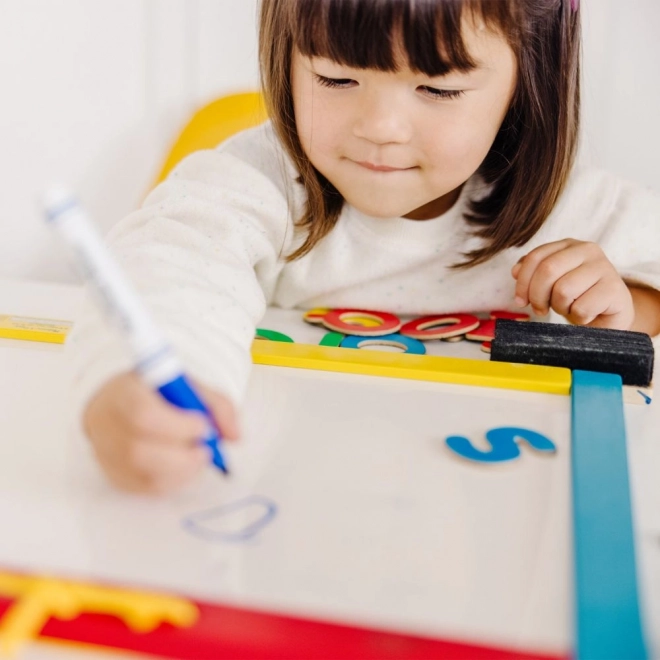 Magnetische und abwischbare Tafel für Kinder