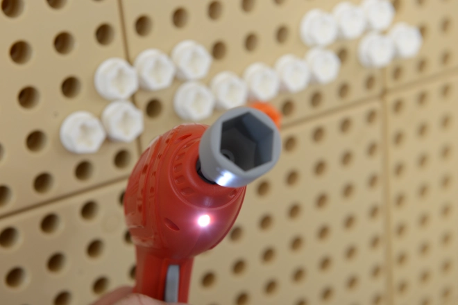Masterkidz gereedschapsset met boormachine en 8 elementen voor wetenschappelijk-creatief STEM-bord