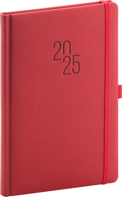 Weekagenda Diamante 2025, rood, 15 × 21 cm