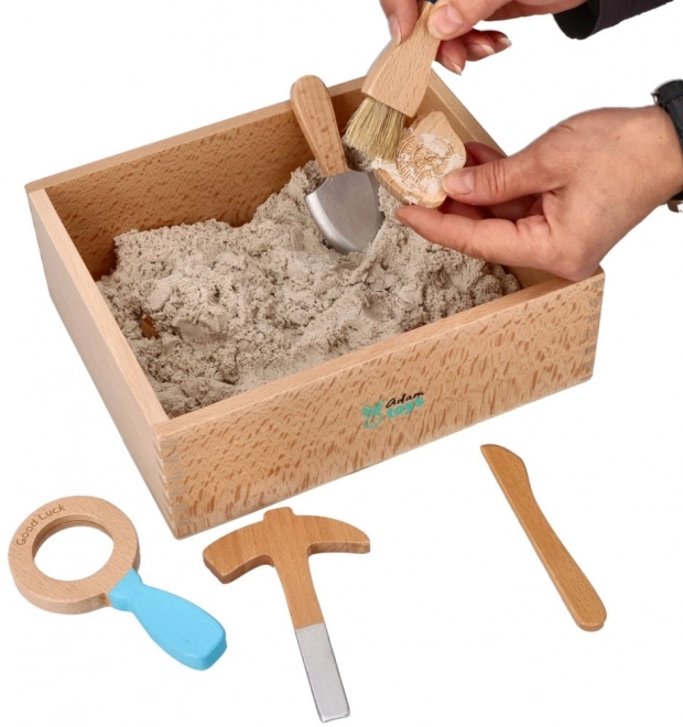 Archeologische set voor kinderen met kinetisch zand