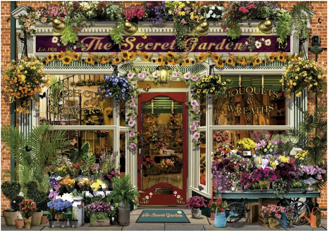 EDUCA puzzle fleuriste jardin mystérieux, 1500 pièces