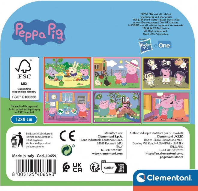CLEMENTONI Afbeeldingsblokken Peppa Big, 6 blokken