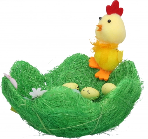 Decorative nest green 19 × 19 × 8 cm