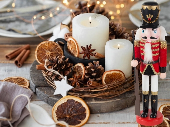 Houten notenkraker soldaat - Kerstdecoratie