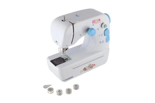 Naaimachine plastic/metaal 25cm op batterijen met licht en geluid in doos 30x26x13cm